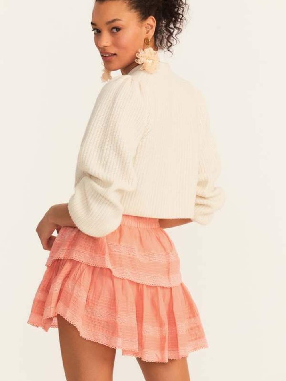 LoveShackFancy Ruffle Mini Skirt - Picture 6 of 9